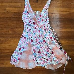 Romantic Divided H&M Floral and Chiffon Sundress